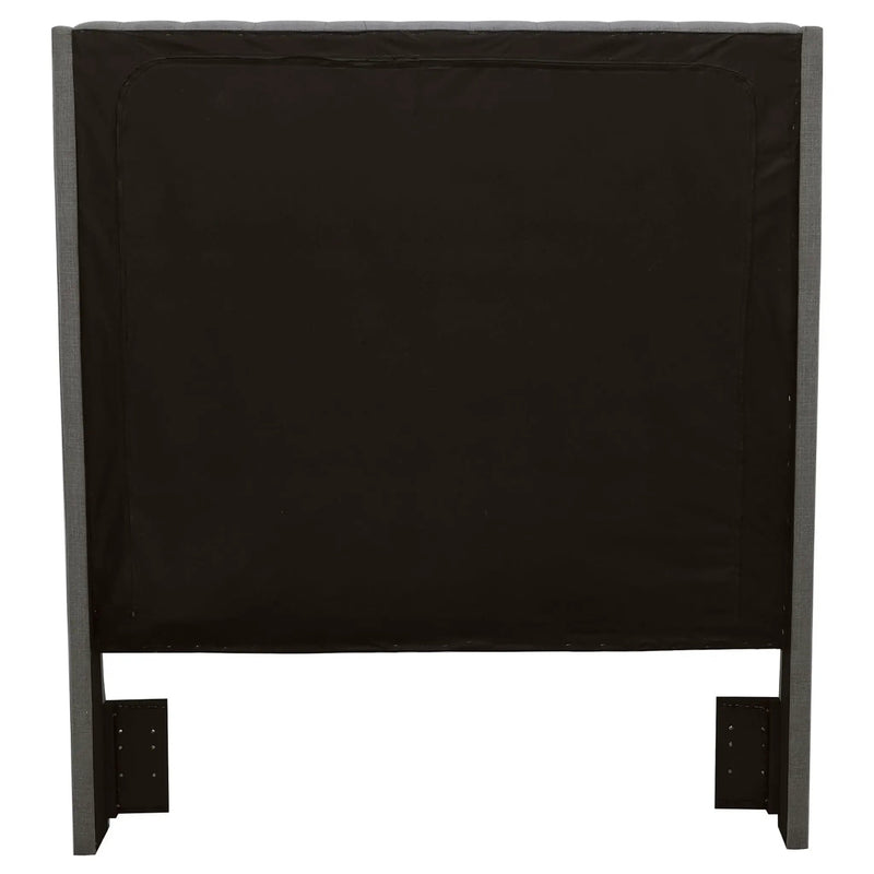 Camille Upholstered Queen Panel Headboard Grey by Unique Piece Furniture