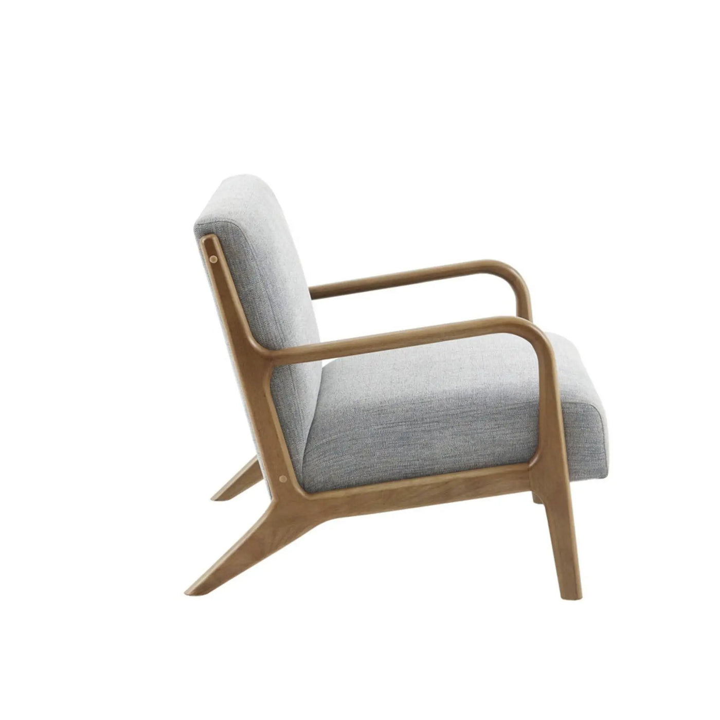 Mid-Century Style Lounge Chair With Upholstered Seat by HouseOfZazla