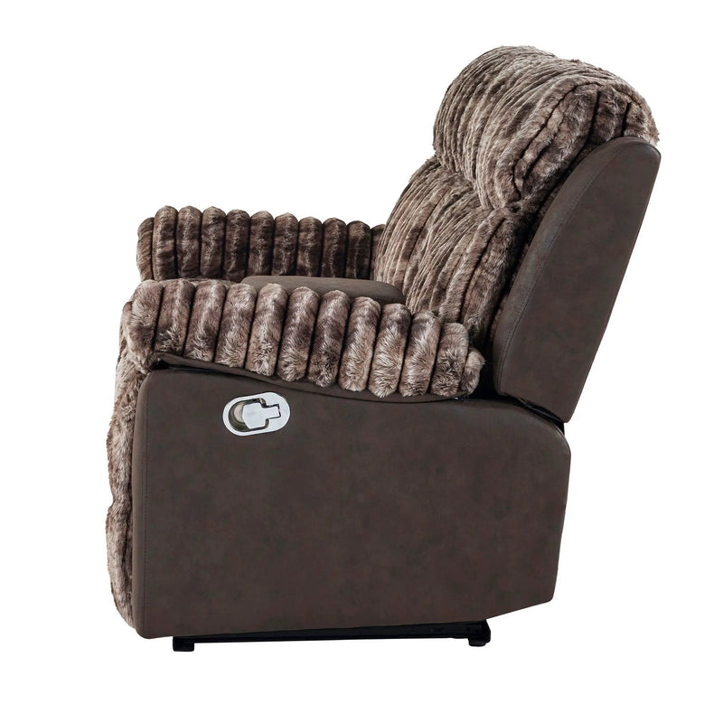 Bruni - Console Reclining Loveseat With Manual Recline by Unique Piece Furniture