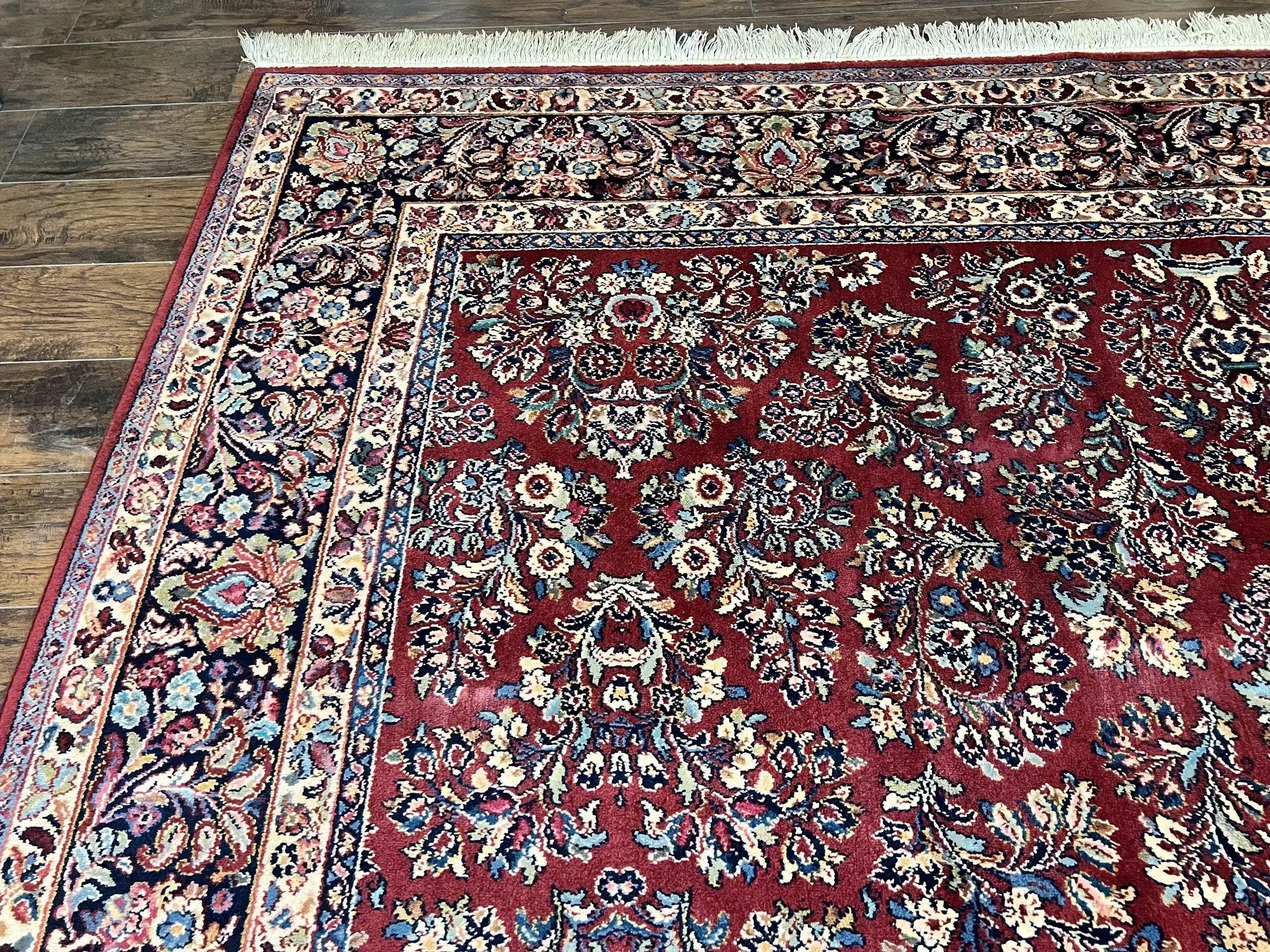 Karastan Rug 10x18 Red Sarouk #785, Wool Karastan Carpet, Original 700 Series, Vintage Discontinued Large Oriental Rug by Jewel Rugs