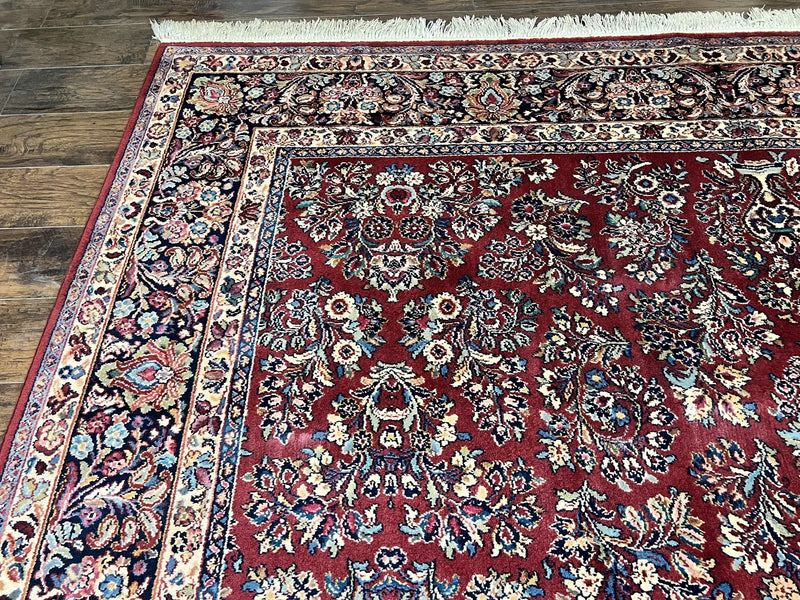 Karastan Rug 10x18 Red Sarouk #785, Wool Karastan Carpet, Original 700 Series, Vintage Discontinued Large Oriental Rug by Jewel Rugs