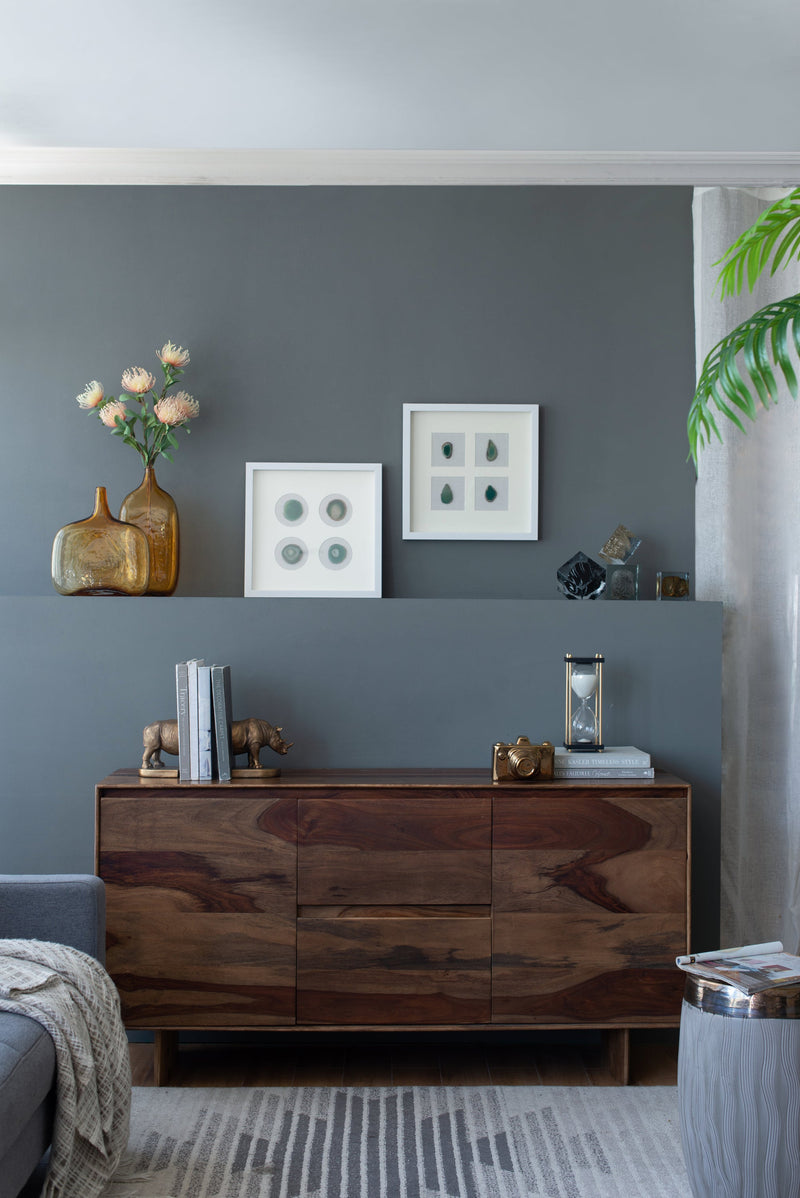 Set of 2 Shadow Box Wall Décor with Agate by HouseOfZazla