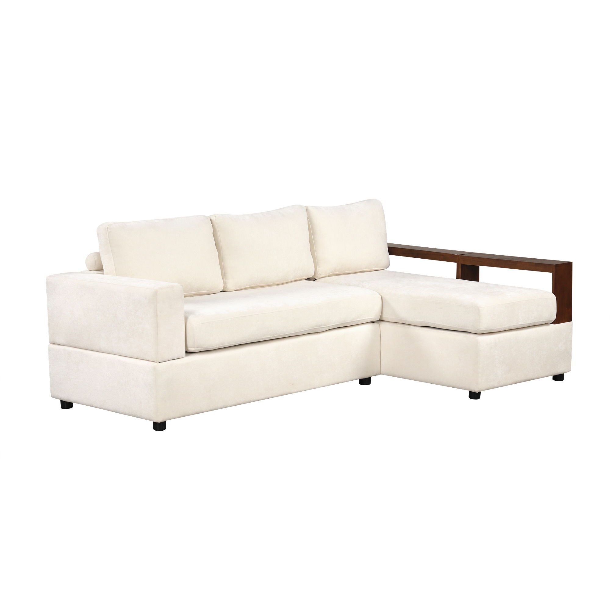 Sectional Sofa Upholstered Sofa Couch With Reversible Armrests For Living Room by HouseOfZazla