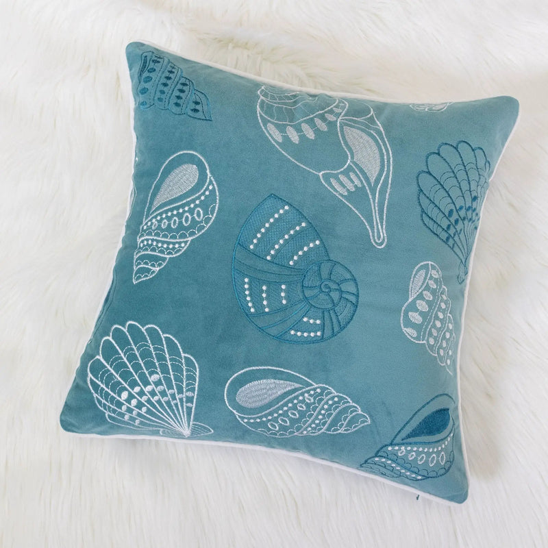 Blue and Spa Seashells Set of 2 by HouseOfZazla