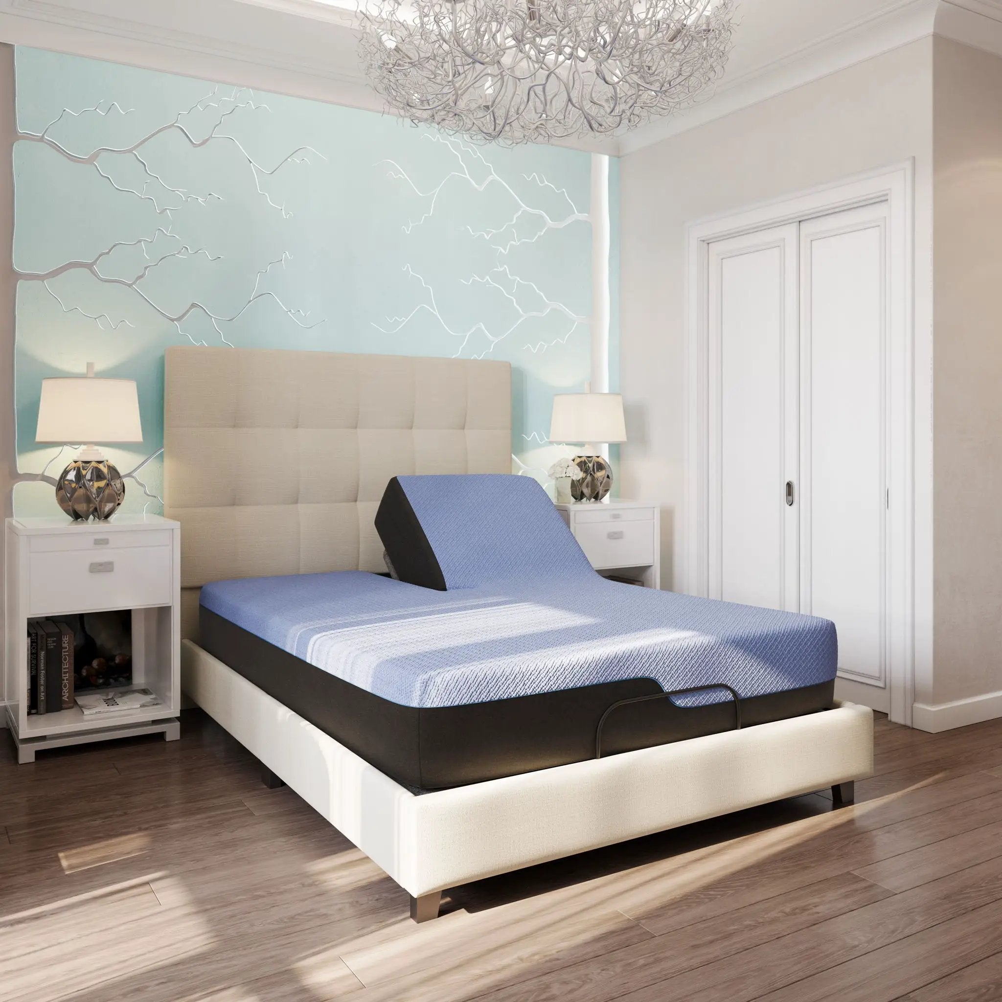 Refresh - 12" Flex Head Hybrid Cooling Gelcare Memory Foam And Coil Mattress by HouseOfZazla