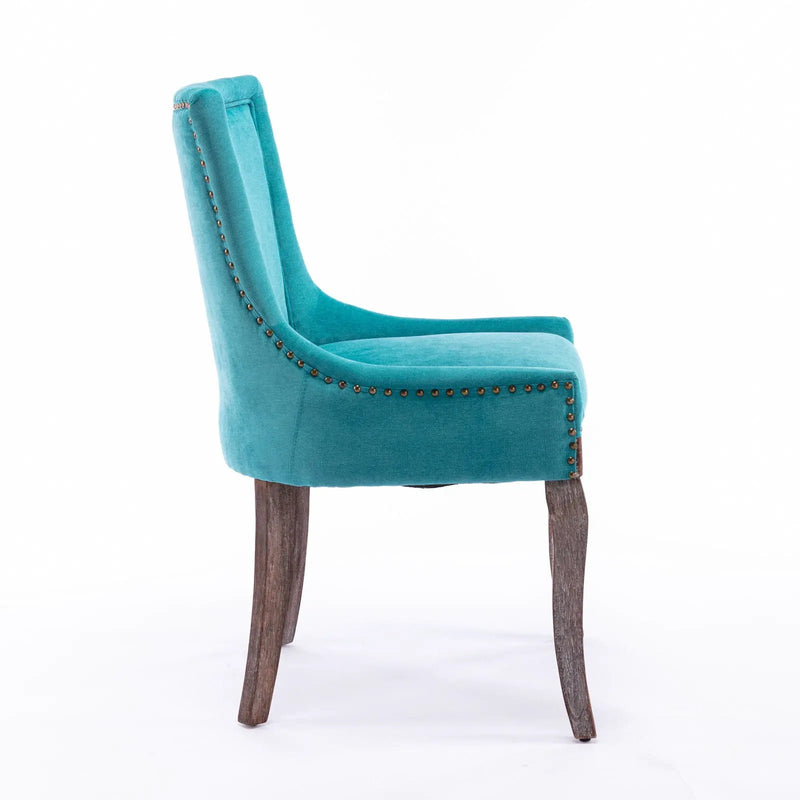 Ultra - Side Dining Chair, Nail Head (Set of 2) by HouseOfZazla