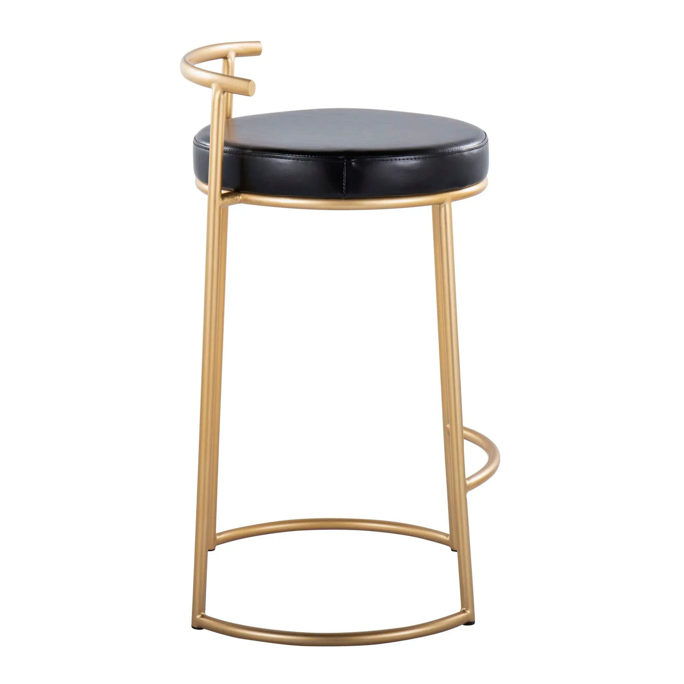 Fuji - Round Contemporary Fixed Height Counter Stool (Set of 2) by HouseOfZazla