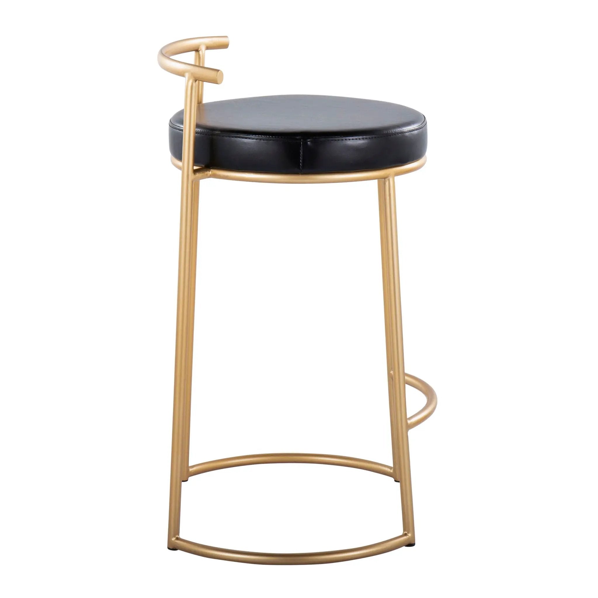 Fuji - Round Contemporary Fixed Height Counter Stool (Set of 2) by Unique Piece Furniture