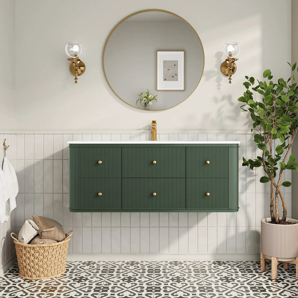 48" Wall Mounted & Floating Single Bathroom Vanity