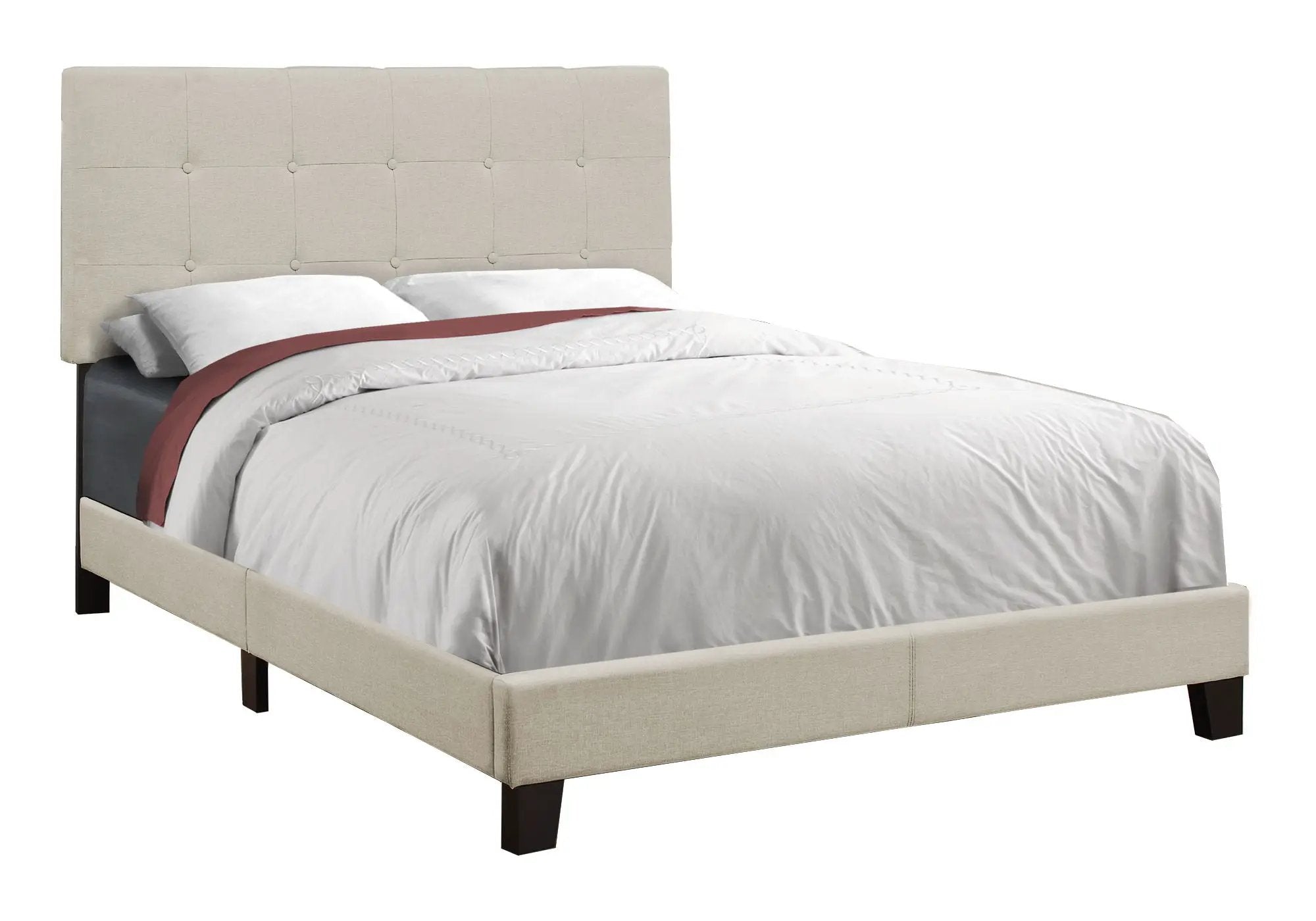 Bed, Upholstered, Frame Only, Transitional by Unique Piece Furniture