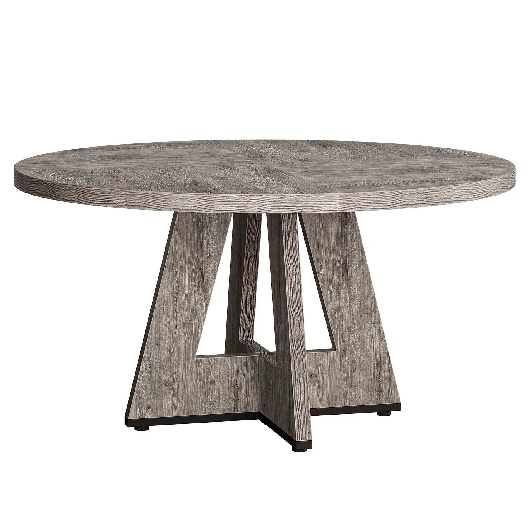 Round Dining Cross Base Kitchen Table by HouseOfZazla
