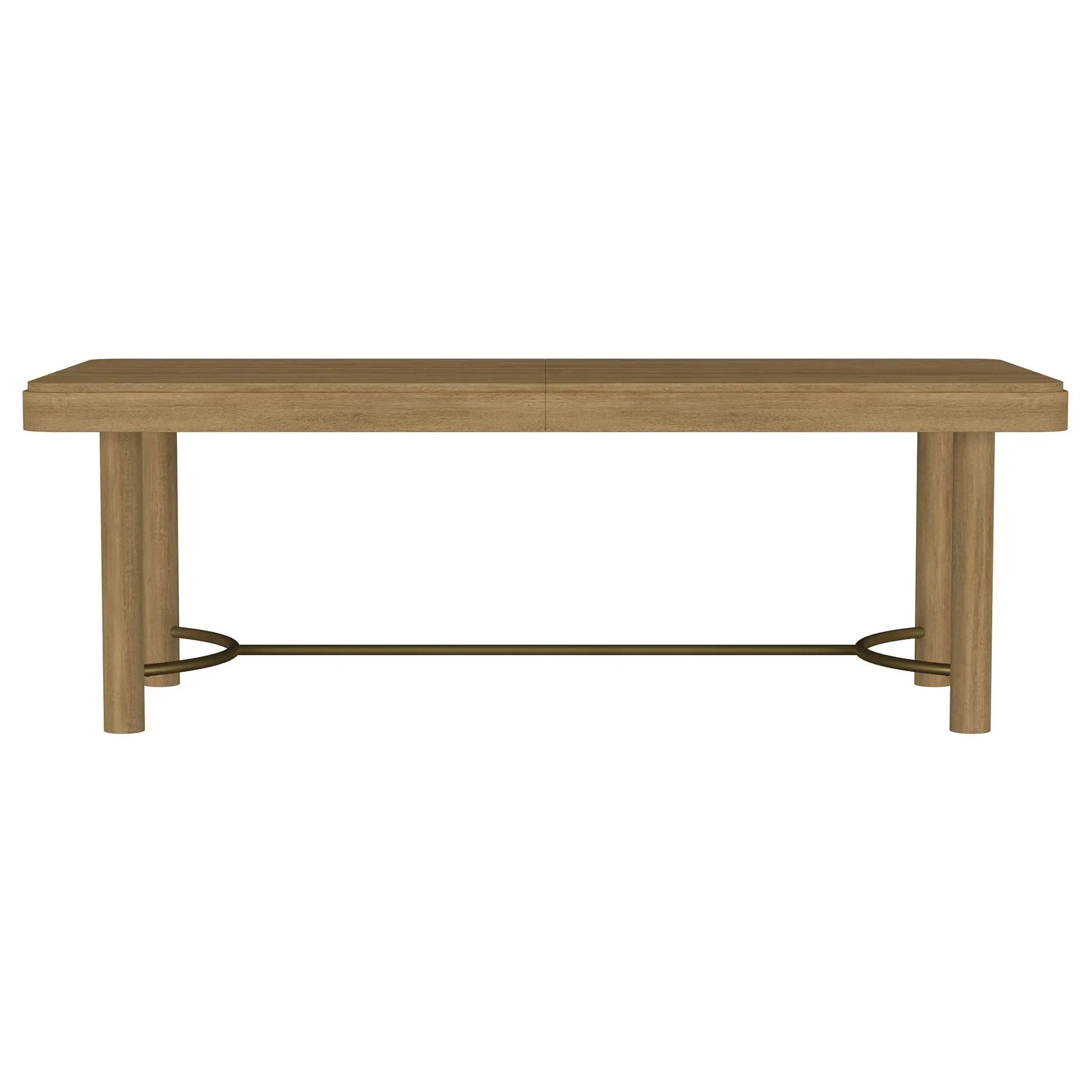 Benson - Extension Leaf Dining Table With Trestle Base - Sand