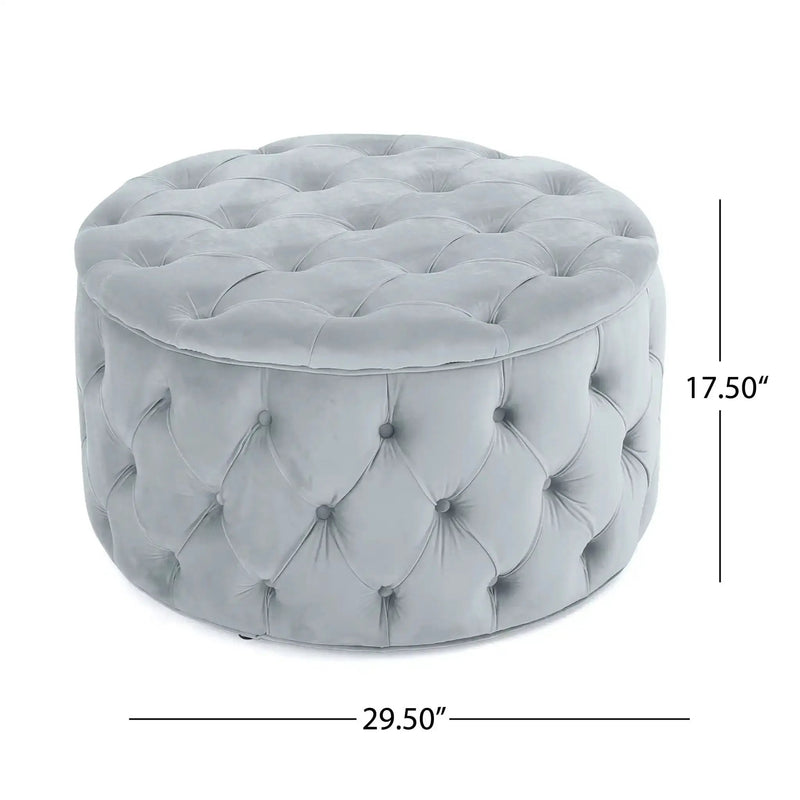 Modern Glam Ottoman Velvet by HouseOfZazla