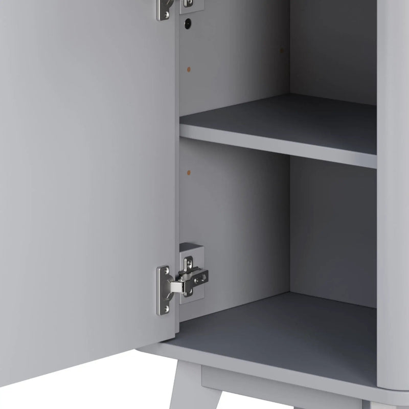 Tall Bathroom Storage Cabinet With Adjustable Shelves And 1 Drawer & Door by HouseOfZazla