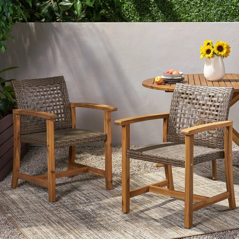 Hampton Dining Chair Set of 2 - Brown by HouseOfZazla