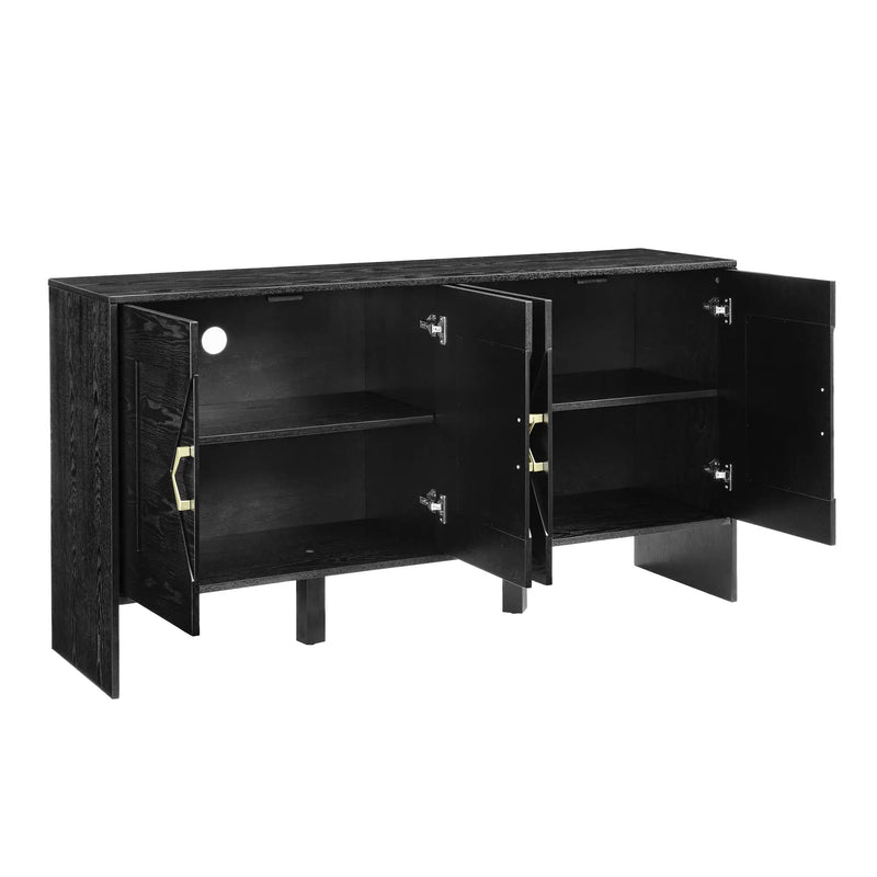 60" Mid Century Modern Sideboard Buffet Cabinet with Storage by HouseOfZazla
