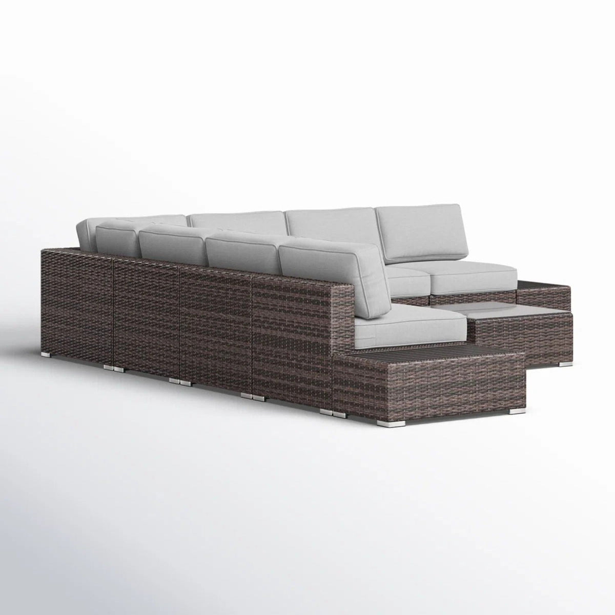 Wicker Sectional Seating Group With Cushions, photo 23 of 28