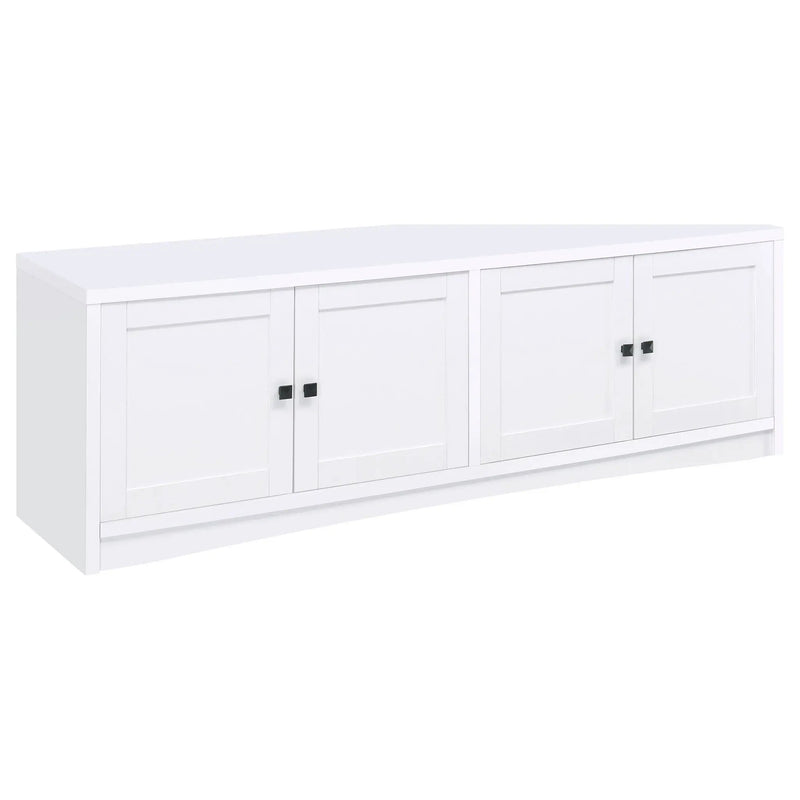 Laughlin 3-piece Entertainment Center TV Stand White by Unique Piece Furniture