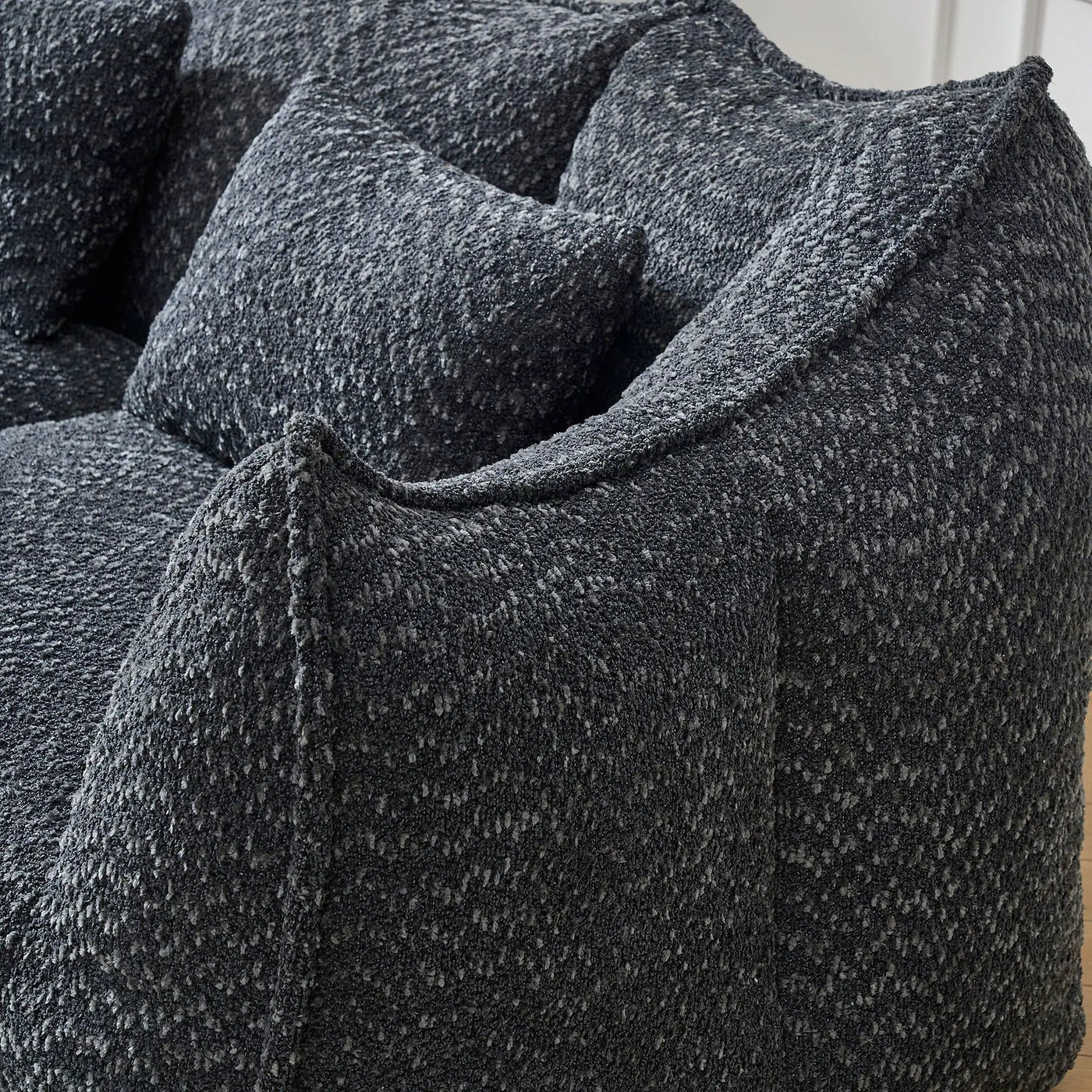 Comfortable Dual Beanbag Chair With High Resilience Foam Core For 2 People by Unique Piece Furniture