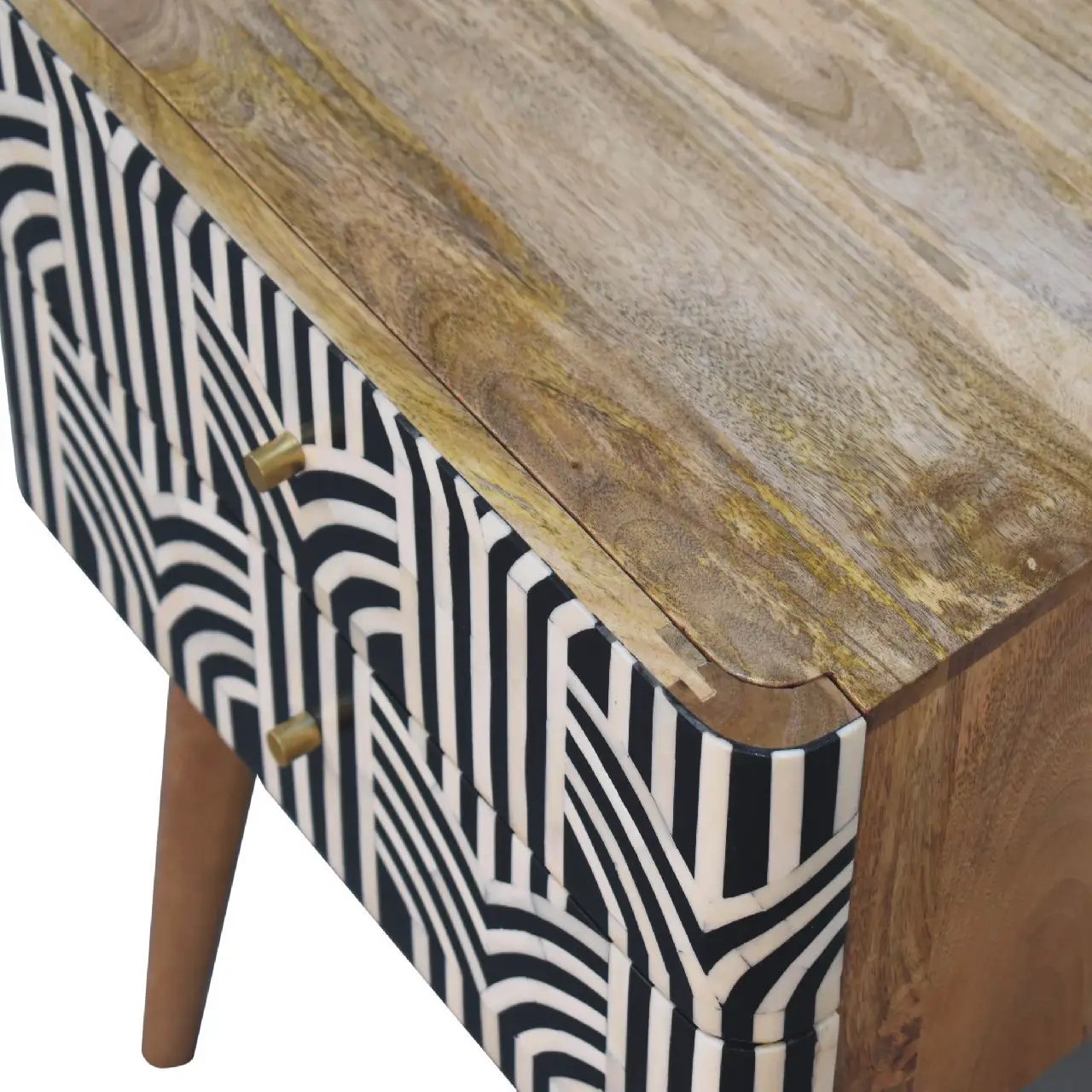 Edessa Bone Inlay Bedside by Unique Piece Furniture