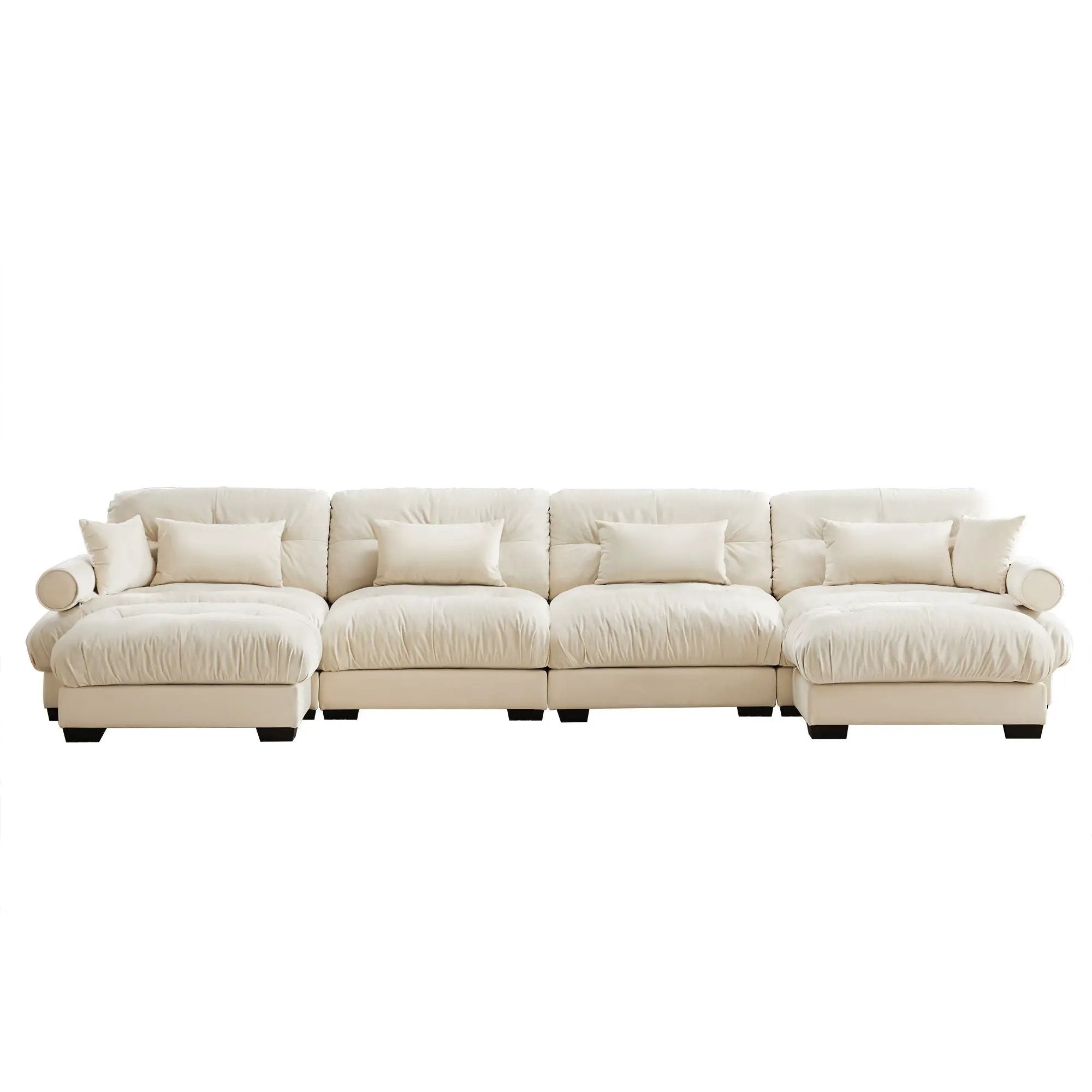 Super Comfort Oversized Modular Sectional Sofa With Movable Ottoman by Unique Piece Furniture