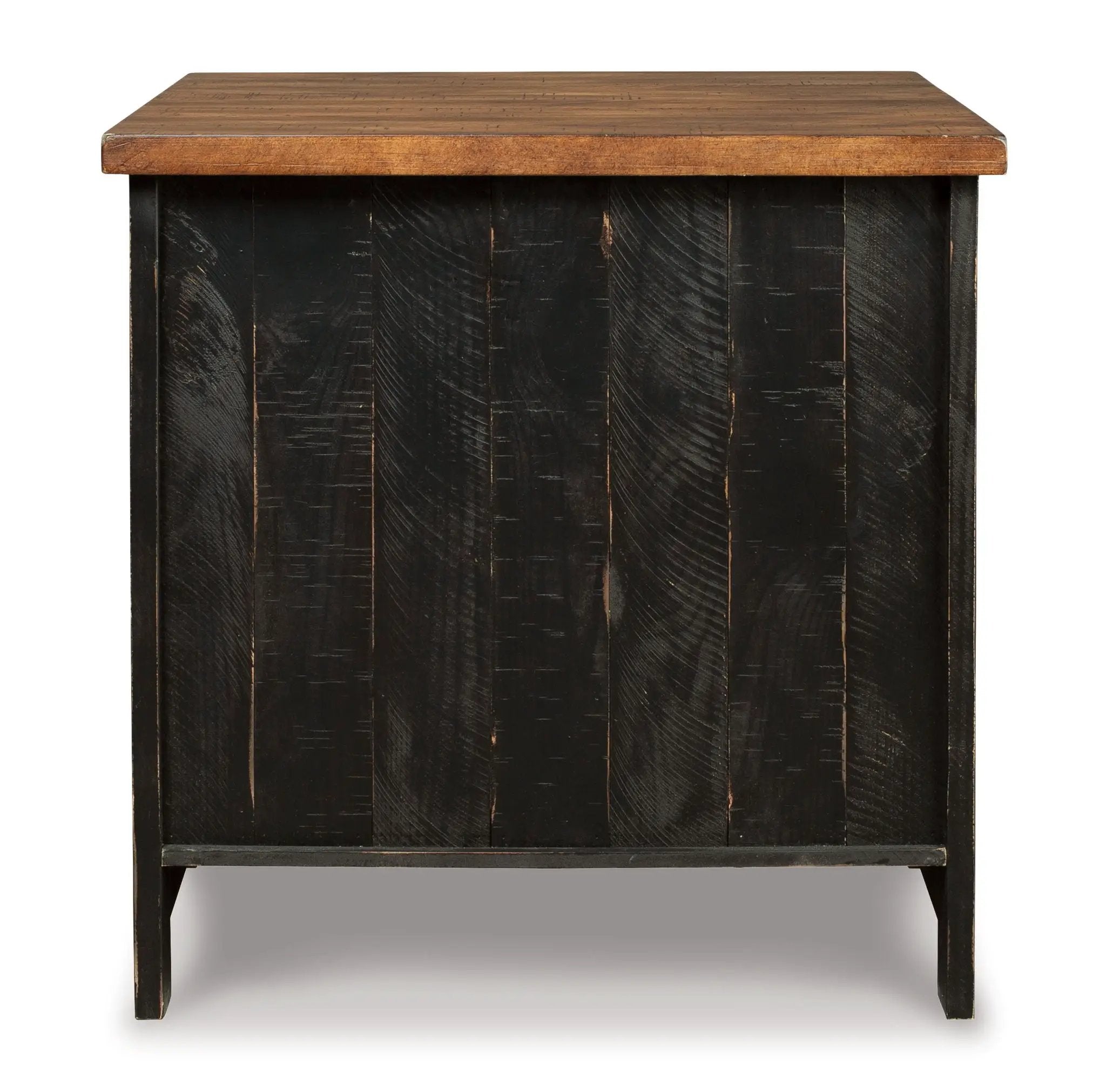 Valebeck - Rectangular End Table - Black / Brown by Unique Piece Furniture