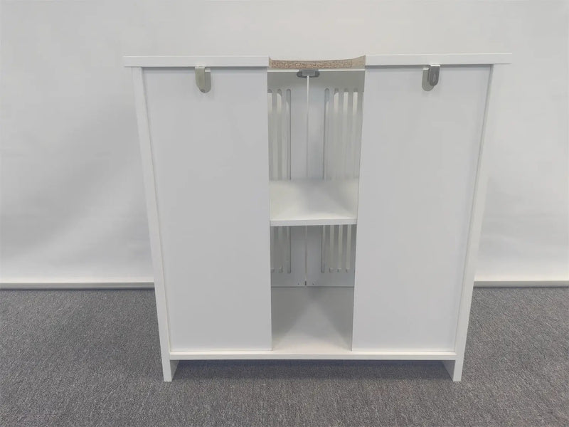 Louvered Double-Door Floor-Standing Bathroom Vanity by HouseOfZazla