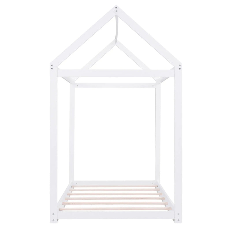 Wooden House Shaped Bed