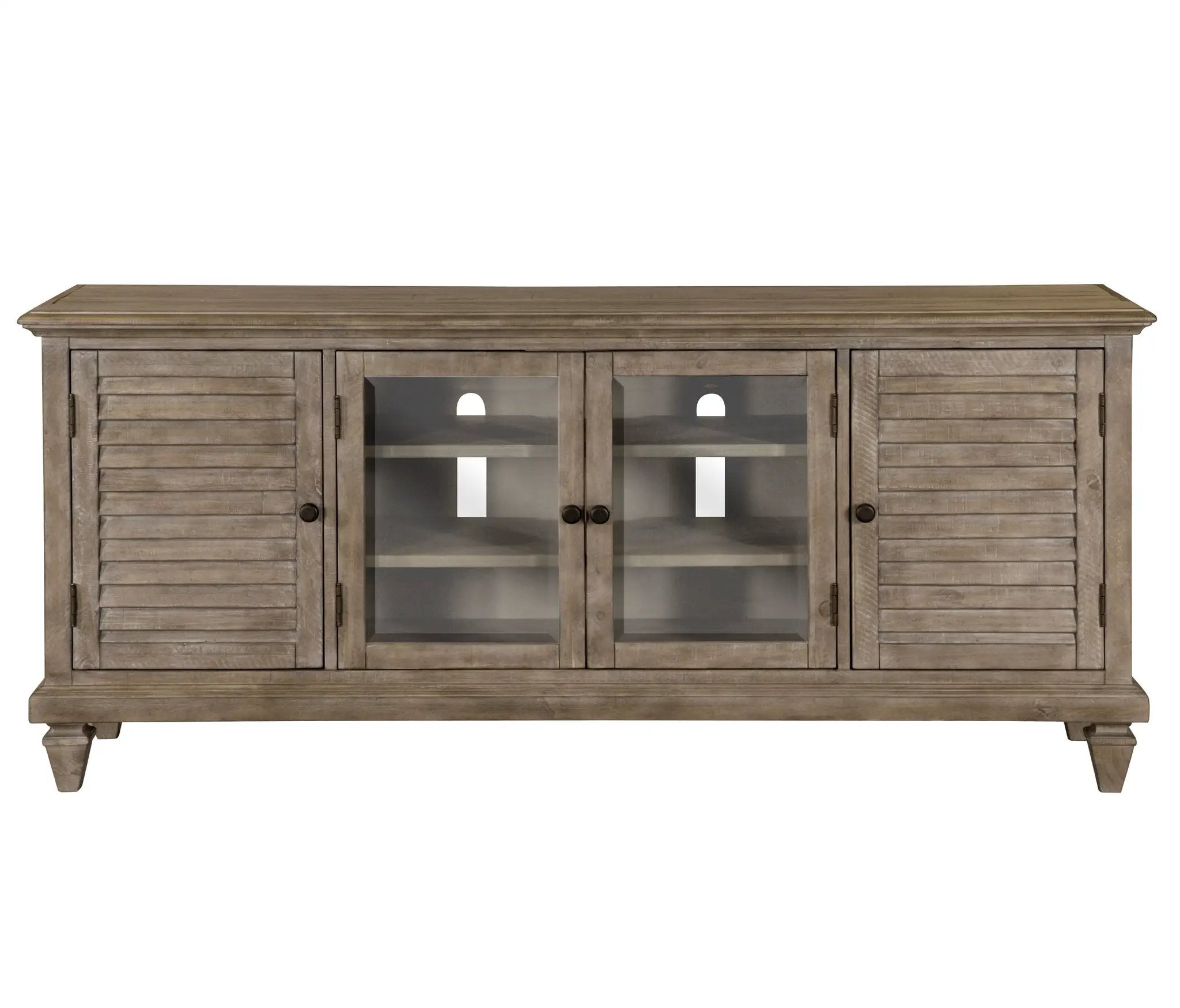Calistoga - Rustic Entertainment Console - Dovetail Gray by Unique Piece Furniture