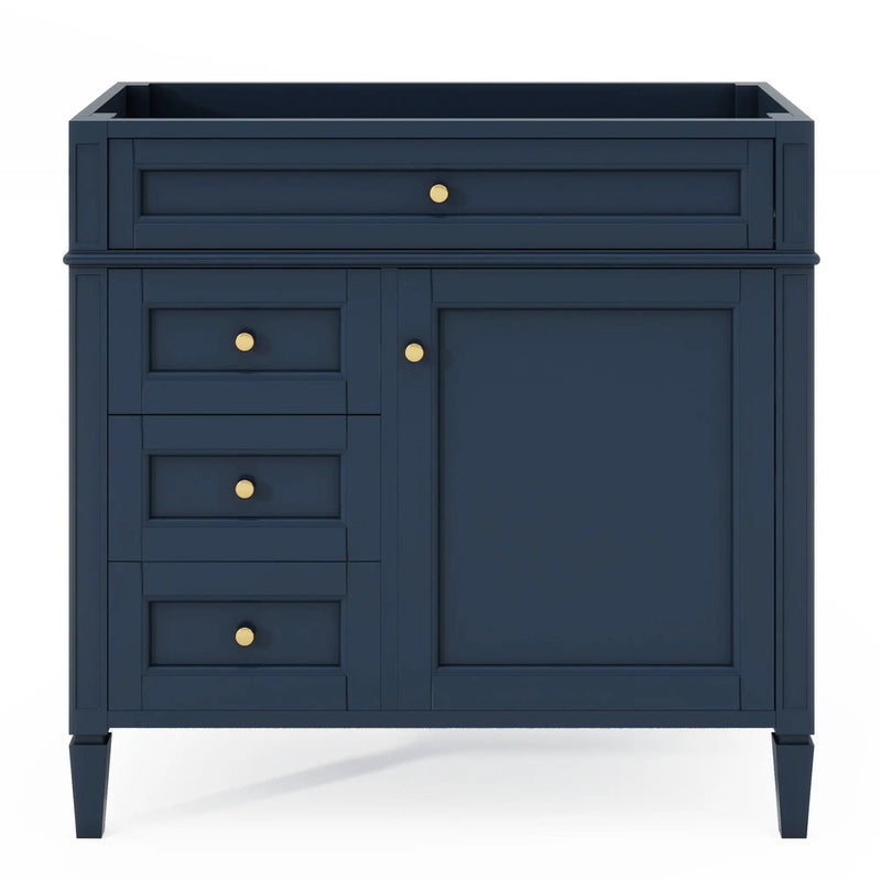 Bathroom Vanity With 2 Drawers And Tip-Out Drawer, Storage Cabinet by HouseOfZazla