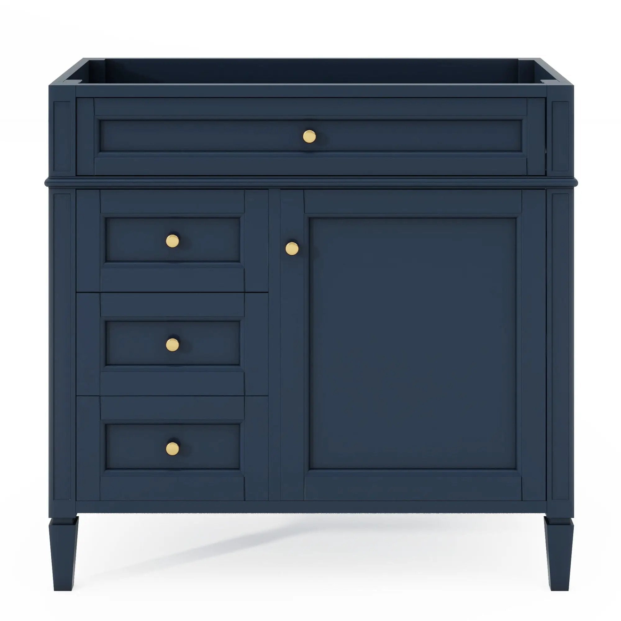 Bathroom Vanity With 2 Drawers and Tip-Out Storage Cabinet by HouseOfZazla