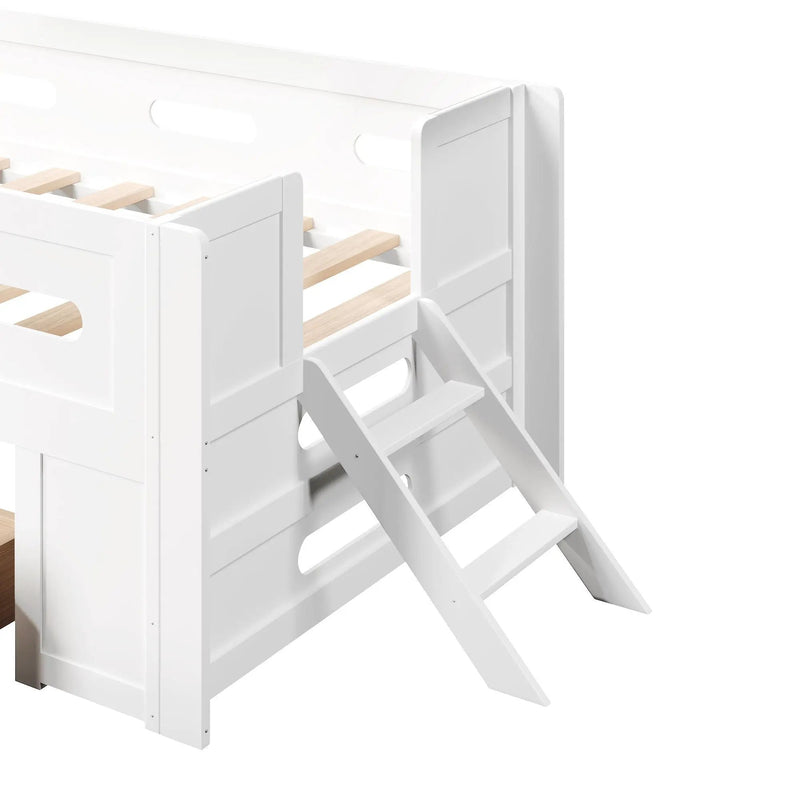 Platform Bed With Guardrail And Drawer by HouseOfZazla
