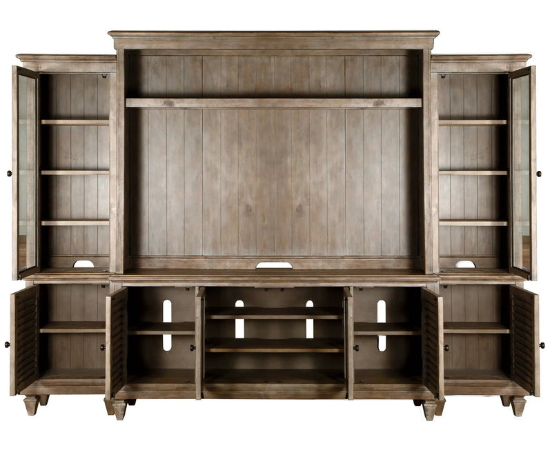 Calistoga - Rustic Entertainment Wall - Dovetail Gray by Unique Piece Furniture