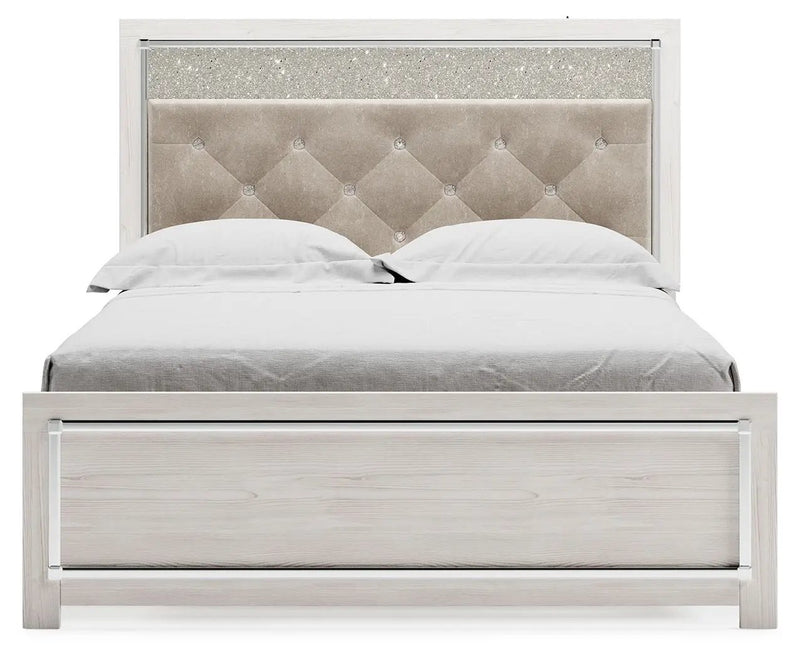 Altyra - Queen Panel Bed With Roll Slats - White by Unique Piece Furniture