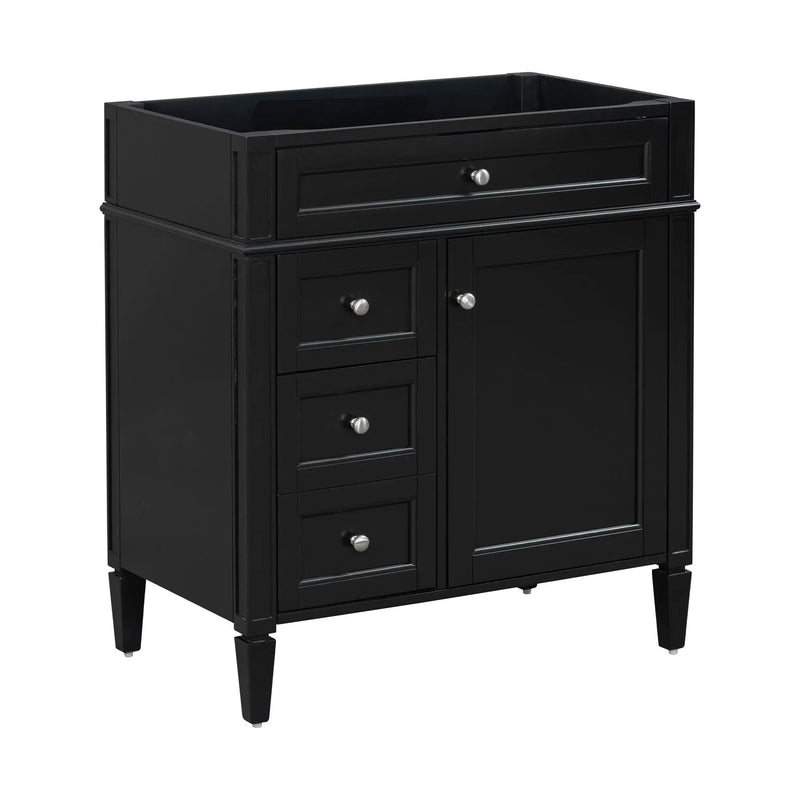 Bathroom Vanity With 2 Drawers And Tip-Out Drawer, Storage Cabinet by HouseOfZazla