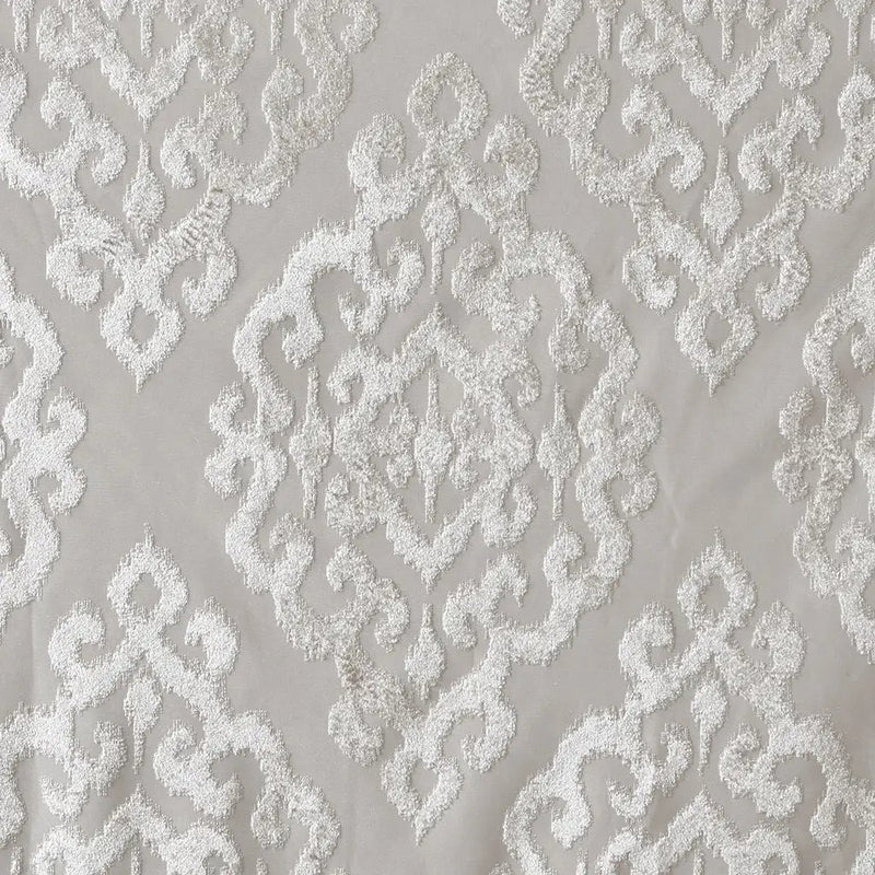 Knitted Jacquard Damask Total Blackout Grommet Top Curtain Panel by HouseOfZazla