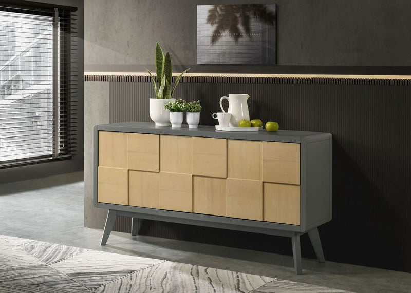 Blayde - Server - Natural / Gray by Unique Piece Furniture