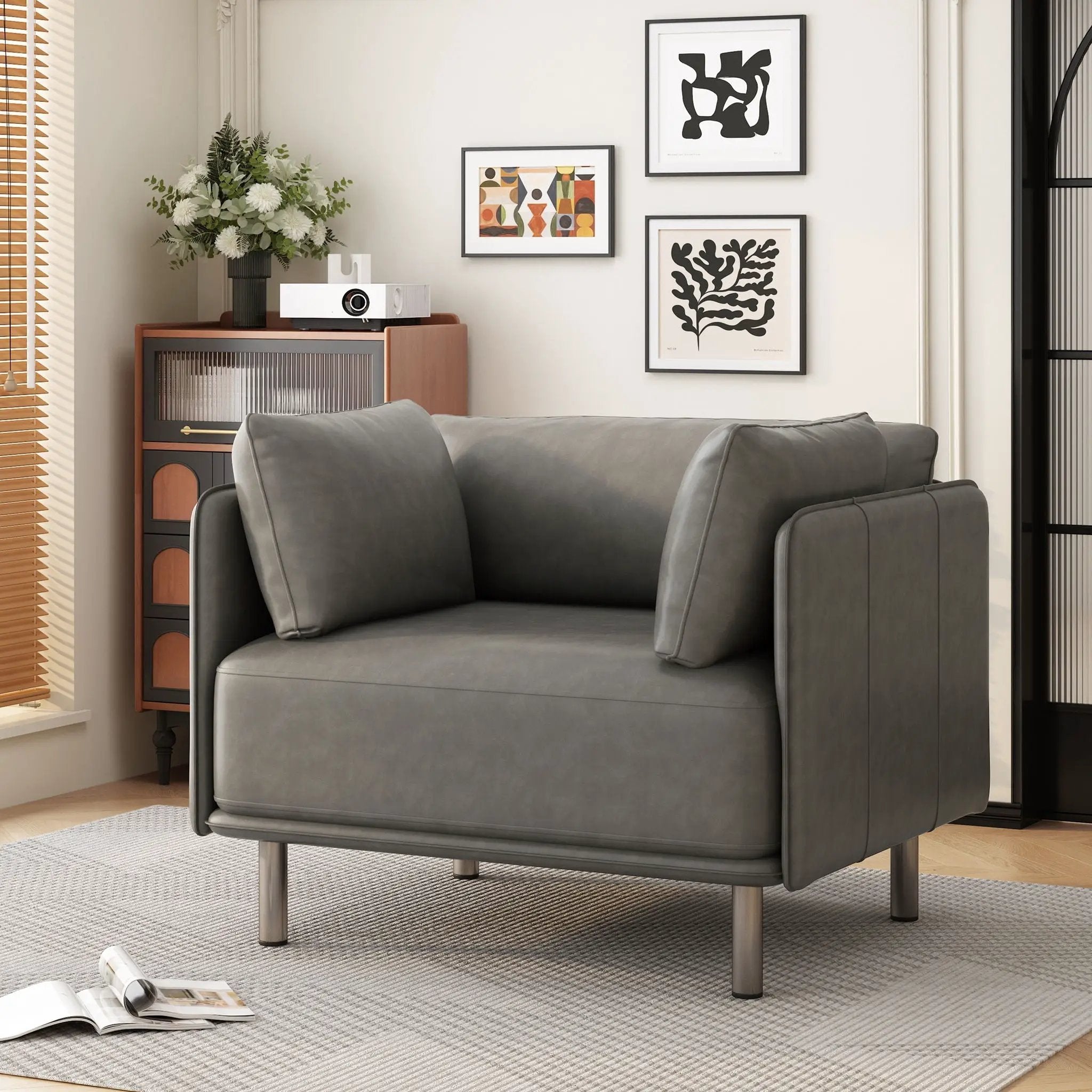 Vintage Modern Aesthetic Appeal Lounge Chair by HouseOfZazla