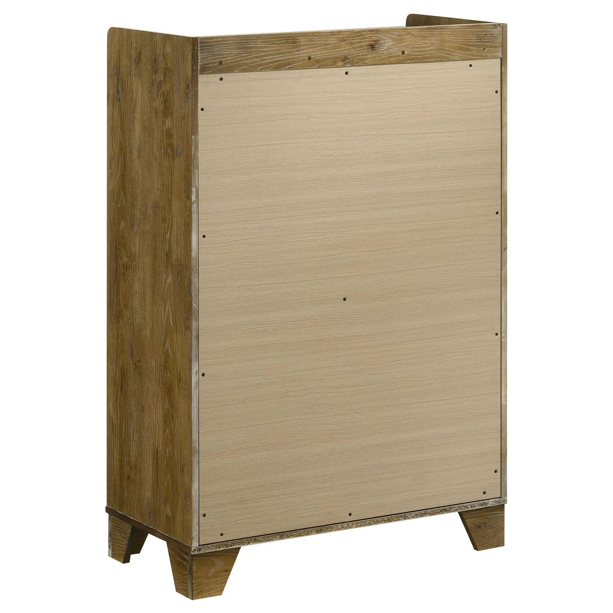 Henderson 5-drawer Bedroom Chest of Drawers Medium Oak by Unique Piece Furniture