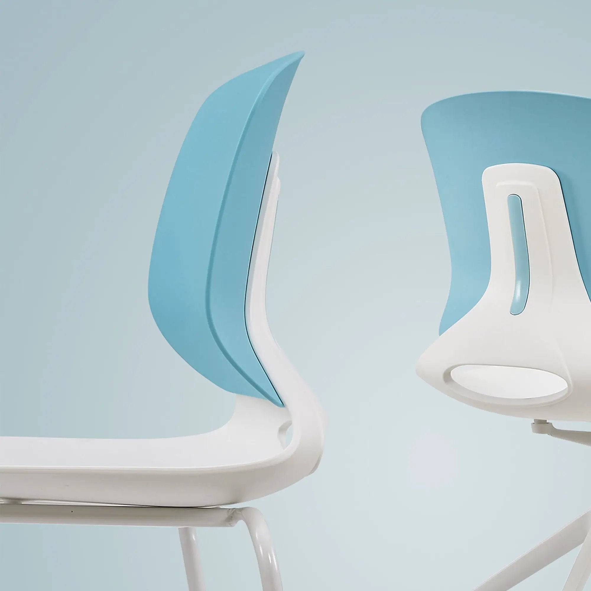 Ergonomic Backrest Stacking Chairs (Set of 4) by HouseOfZazla