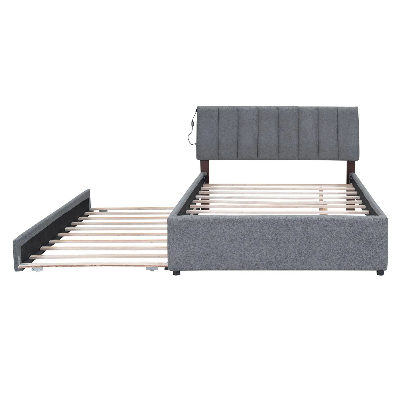 Upholstered Platform Bed With Trundle by Unique Piece Furniture