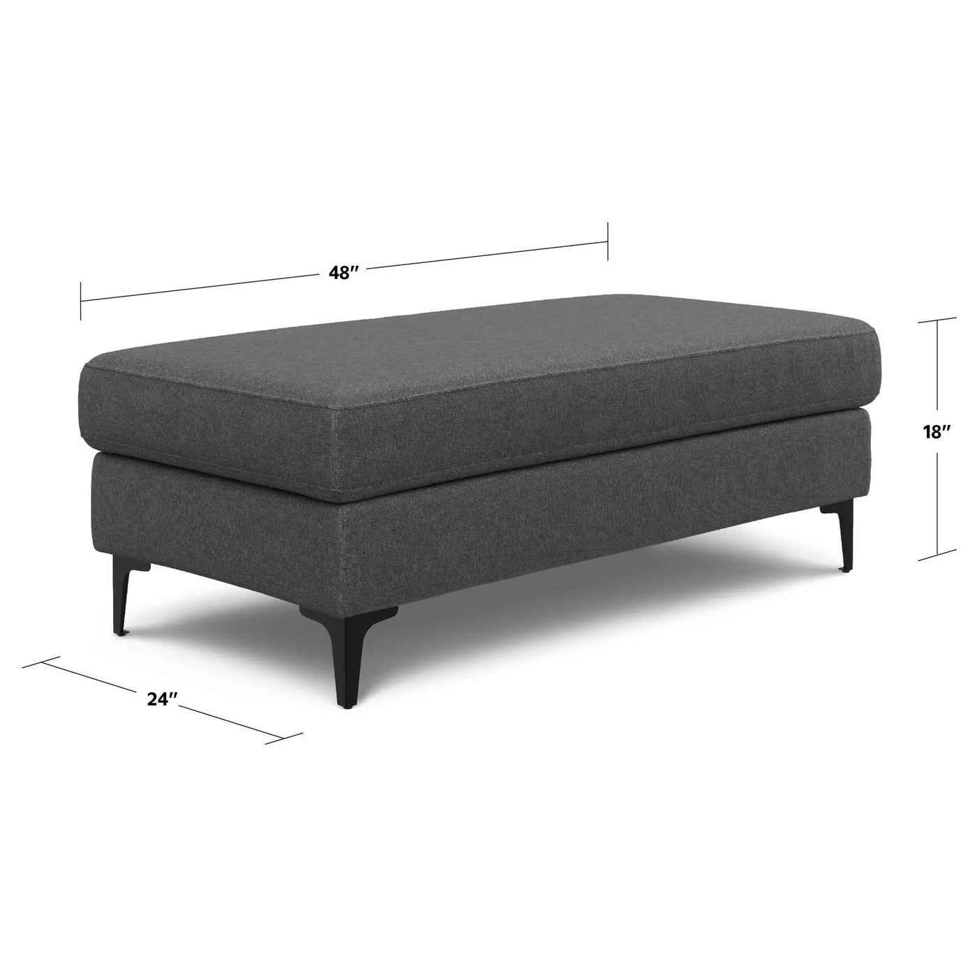 Ava - Versatile Mid Century Ottoman by HouseOfZazla