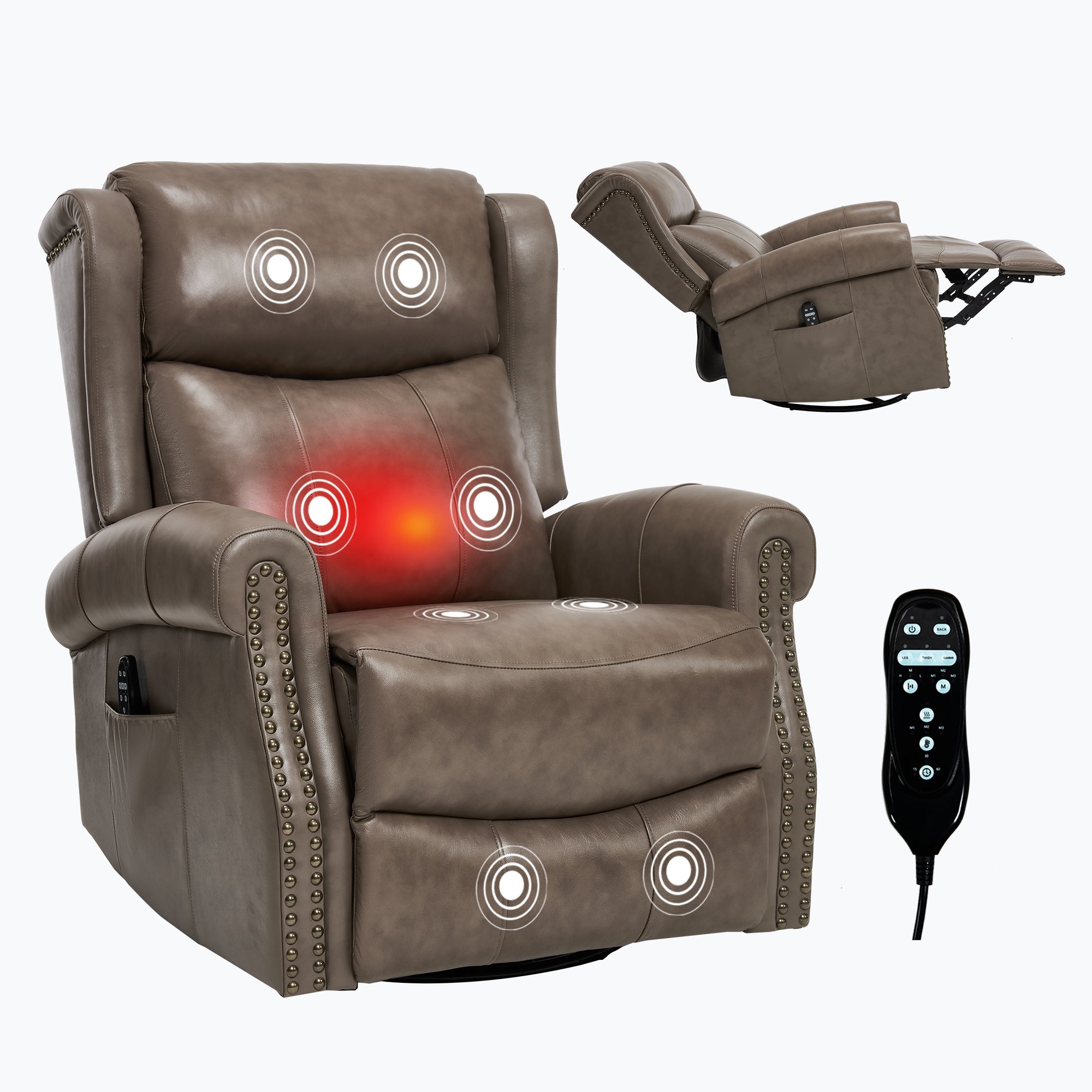 Heat Massage Manual Recliner Chair by HouseOfZazla