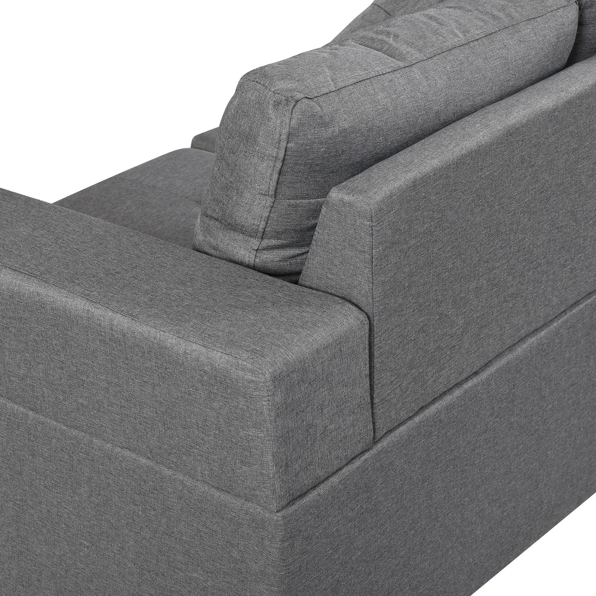 Sectional Sofa Set For Living Room With L Shape Chaise Lounge, Cup Holder And Left Or Right Hand Chaise Modern 4 Seat by HouseOfZazla