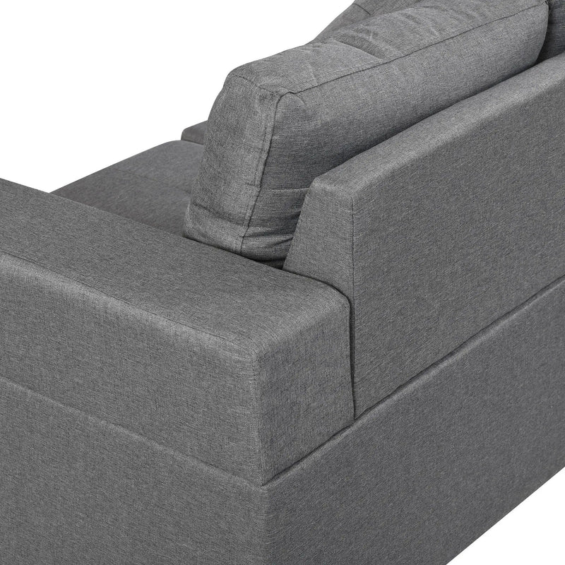 Sectional Sofa Set For Living Room With L Shape Chaise Lounge, Cup Holder And Left Or Right Hand Chaise Modern 4 Seat by HouseOfZazla