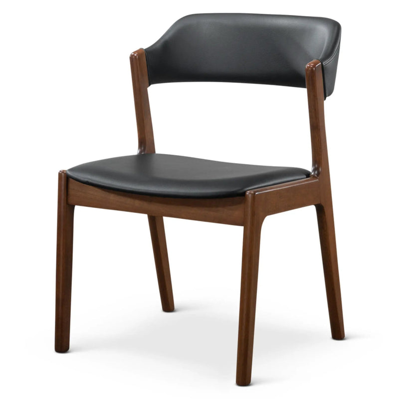 Enzo - Dining Chair (Set of 2) - Black / Brown by HouseOfZazla