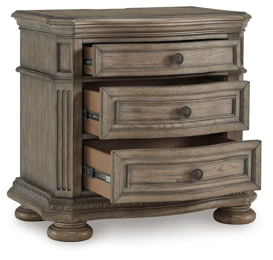 Ardenfield - Three Drawer Night Stand - Light Brown by Unique Piece Furniture