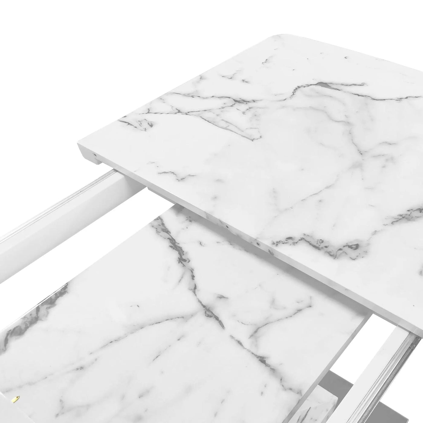 Modern Rectangle Dining Table With Stretchable TopAnd X Shape Legs by HouseOfZazla