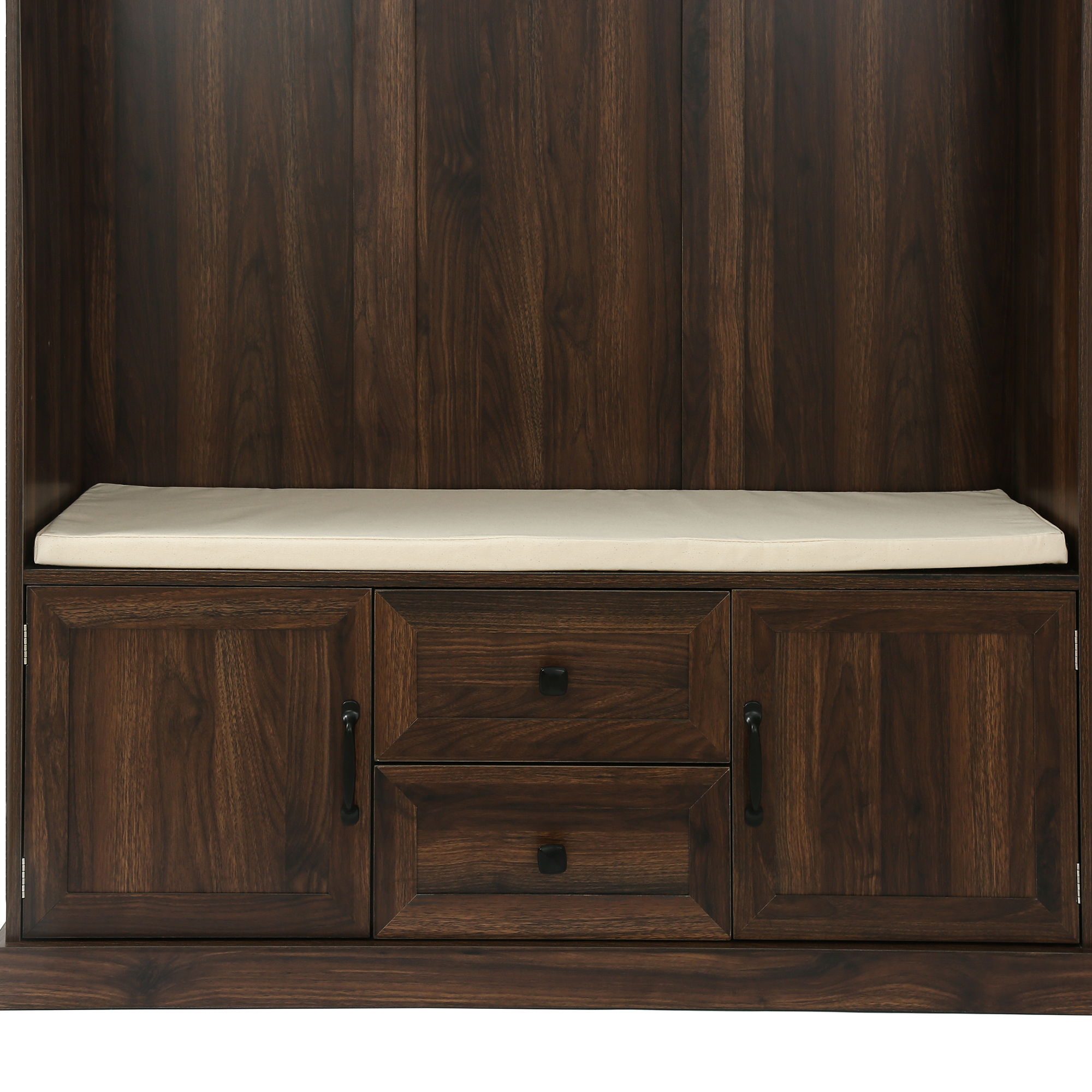 Hall Tree With 3 Hooks, Coat Hanger, Entryway Bench, Storage Bench, 3 In 1 Design by HouseOfZazla
