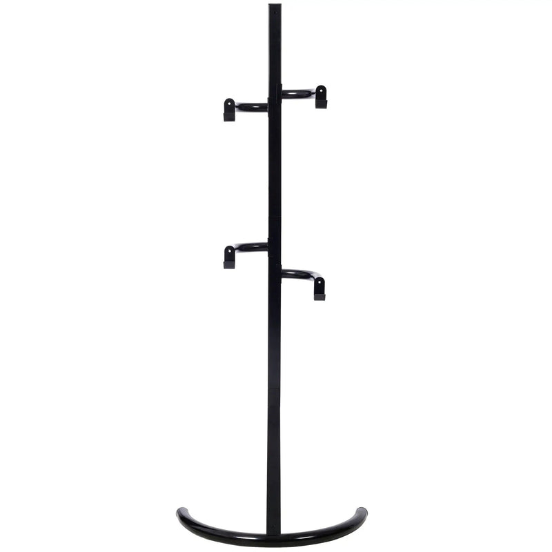 Indoor Bike Rack Stand For 1 - 2 Bicycles With Adjustable Arms - Black by HouseOfZazla